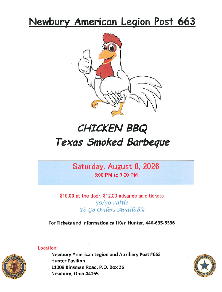 Newbury American Legion Chicken BBQ